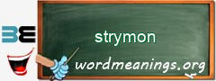 WordMeaning blackboard for strymon